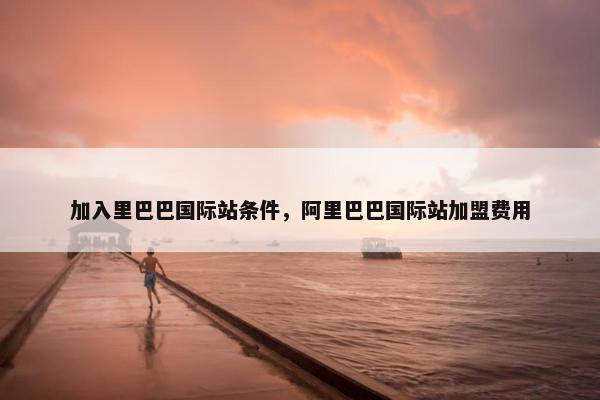 加入里巴巴国际站条件，阿里巴巴国际站加盟费用