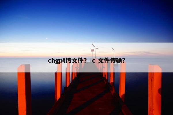 chgpt传文件？ c 文件传输？