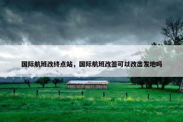 国际航班改终点站，国际航班改签可以改出发地吗