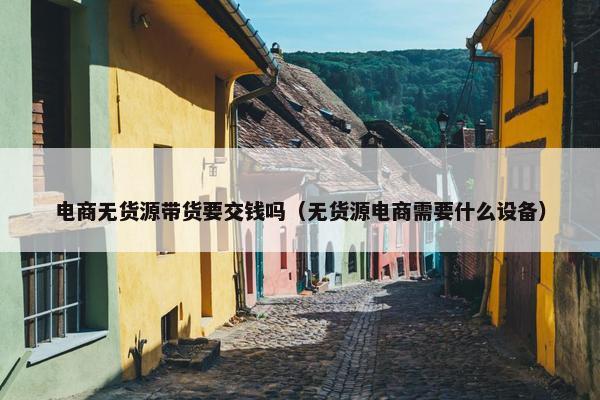 电商无货源带货要交钱吗（无货源电商需要什么设备）