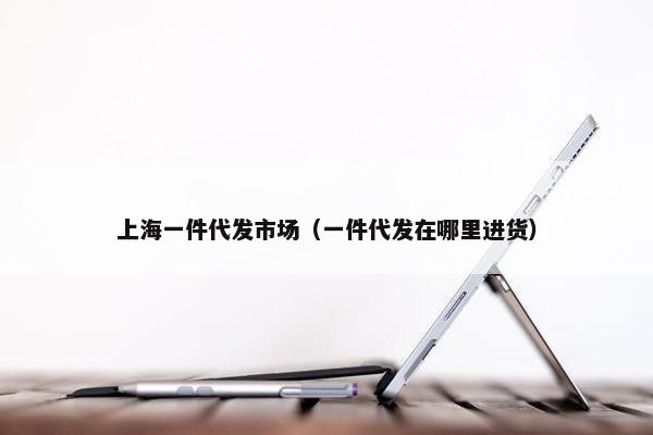 上海一件代发市场（一件代发在哪里进货）