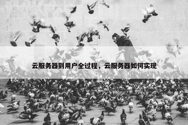 云服务器到用户全过程，云服务器如何实现