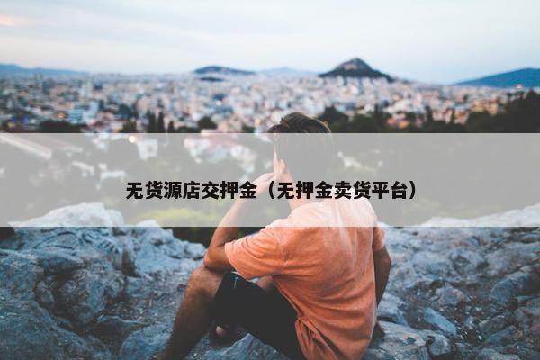 无货源店交押金（无押金卖货平台）