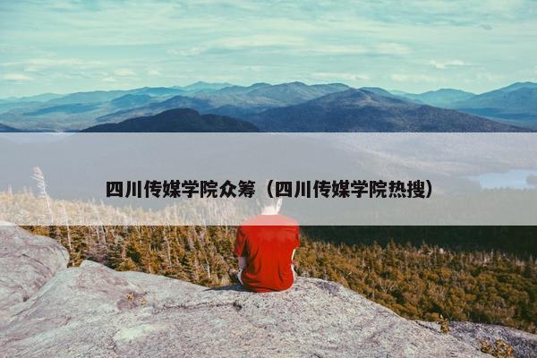 四川传媒学院众筹（四川传媒学院热搜）