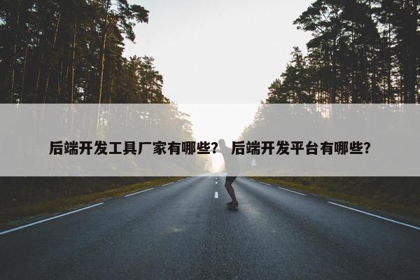 后端开发工具厂家有哪些？ 后端开发平台有哪些？