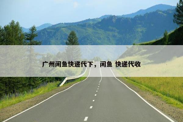 广州闲鱼快递代下，闲鱼 快递代收