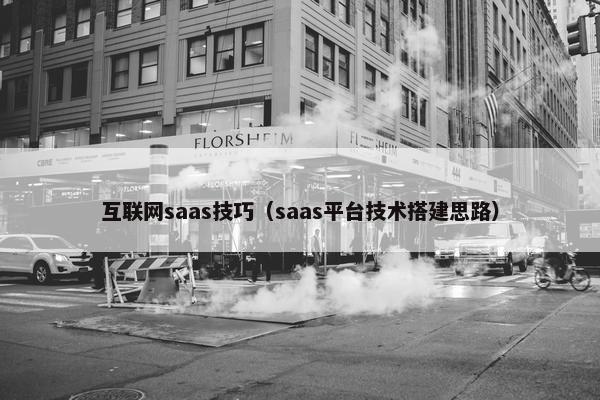 互联网saas技巧（saas平台技术搭建思路）