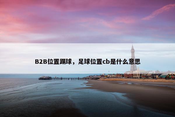 B2B位置踢球，足球位置cb是什么意思