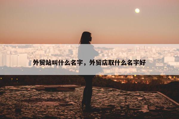 外贸站叫什么名字，外贸店取什么名字好