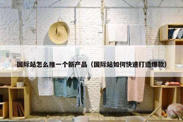 国际站怎么推一个新产品（国际站如何快速打造爆款）