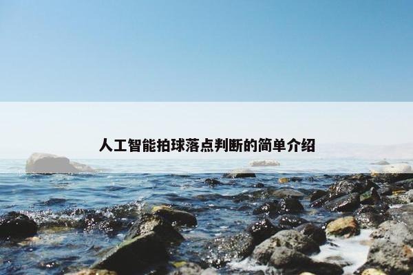 人工智能拍球落点判断的简单介绍