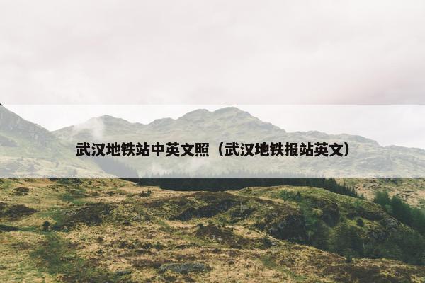 武汉地铁站中英文照（武汉地铁报站英文）