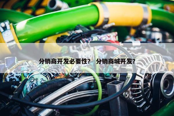 分销商开发必要性？ 分销商城开发？