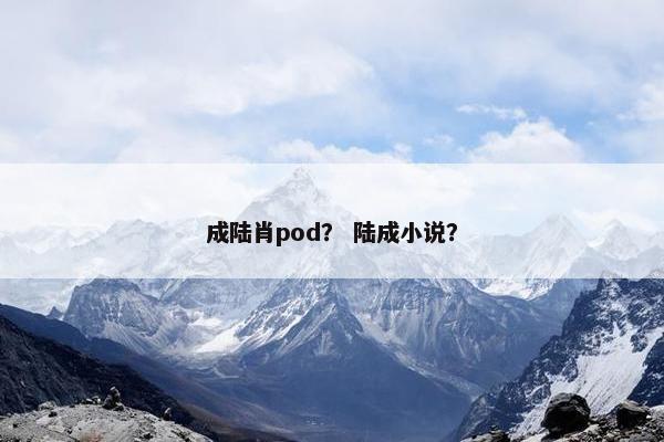 成陆肖pod？ 陆成小说？