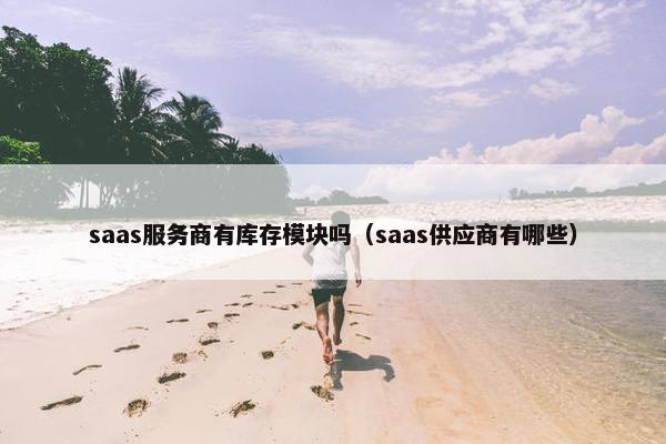 saas服务商有库存模块吗（saas供应商有哪些）