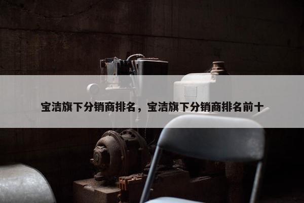 宝洁旗下分销商排名，宝洁旗下分销商排名前十