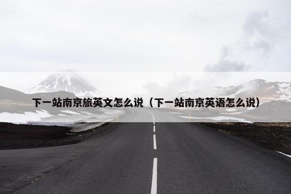 下一站南京旅英文怎么说（下一站南京英语怎么说）