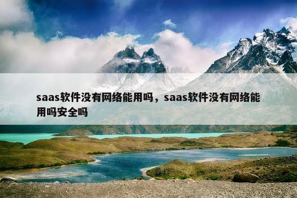 saas软件没有网络能用吗，saas软件没有网络能用吗安全吗