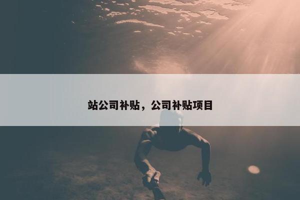 站公司补贴，公司补贴项目
