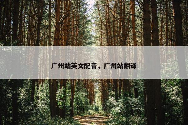 广州站英文配音，广州站翻译