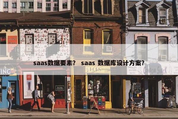 saas数据要素？ saas 数据库设计方案？