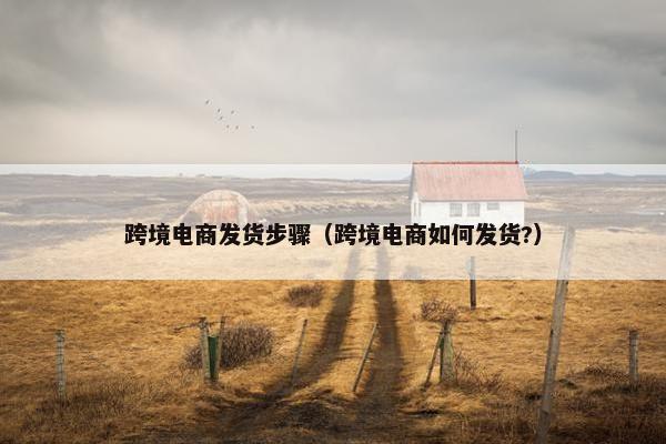 跨境电商发货步骤（跨境电商如何发货?）