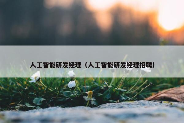 人工智能研发经理（人工智能研发经理招聘）